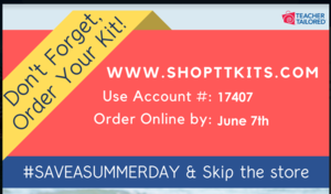 PTO Student Supply Kits for Next School Year